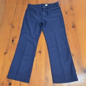 Vintage Levi's 100% Polyester W34 L28 (Hemmed To That Length) Straight Leg Pants